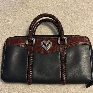 Brighton leather wallet/purse. Zippers